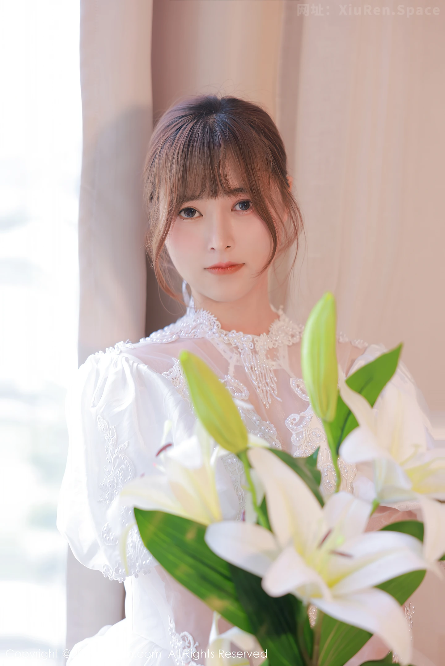 图片[4]-[XiuRen秀人网]VOL.3671 模特奈沐子唯美婚纱主题私房情趣服饰配蕾丝吊袜惹火诱惑写真55P-秀人网官方网站